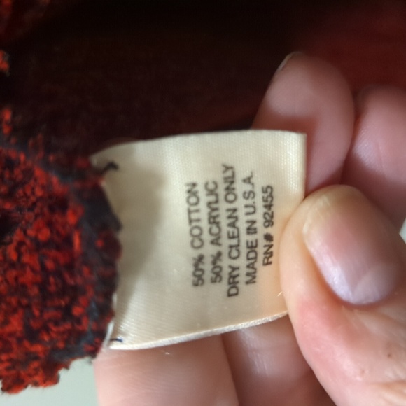 Dark Red Mock Turtleneck Sweater - Cousin Johnny - Large - Picture 4 of 4